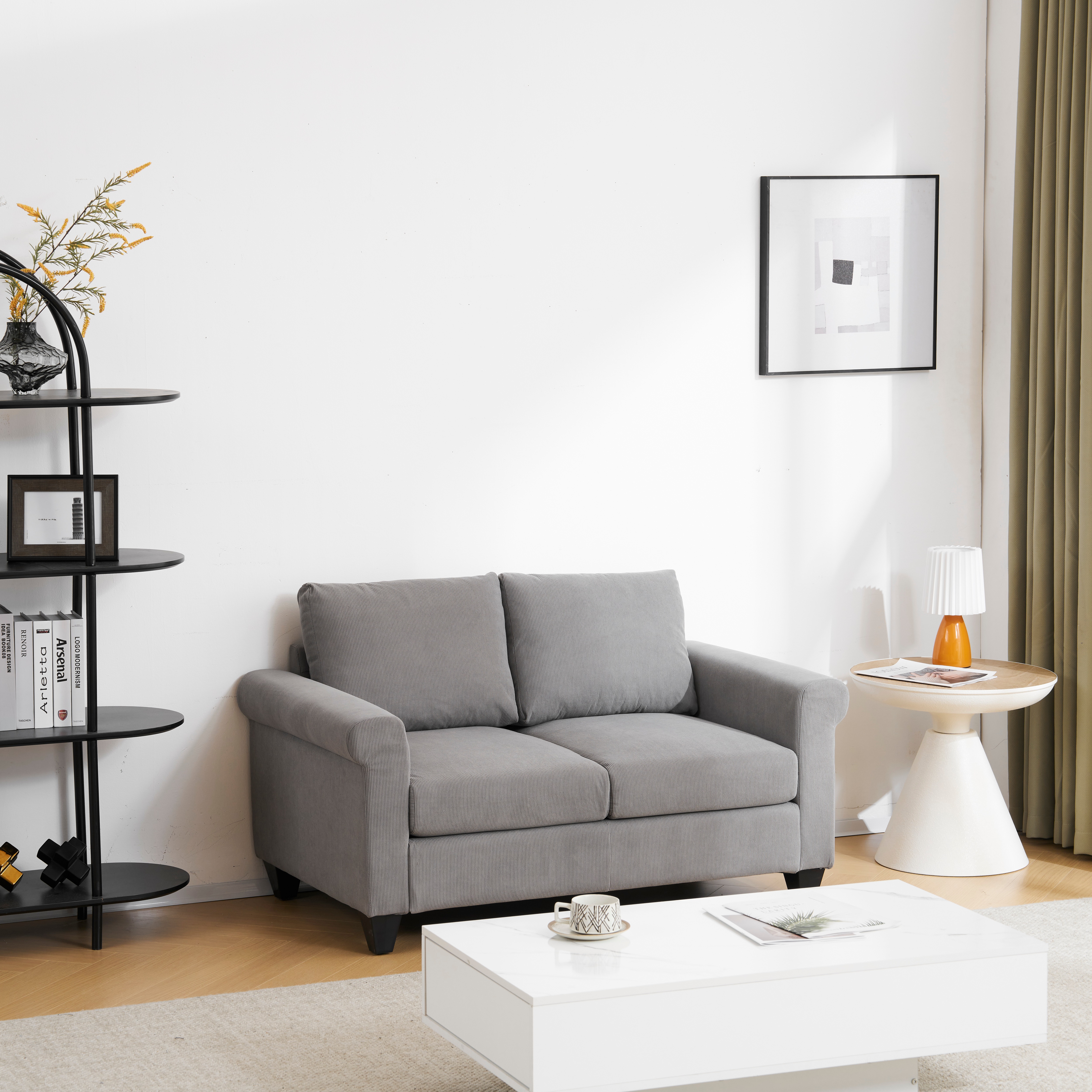 【国内出荷】ソファー 2人掛け 脚付き 肘付き ロータイプ コンパクト コーデュロイ生地 【国内出荷】ソファー 2人掛け 脚付き 肘付き ロータイプ コンパクト コーデュロイ生地