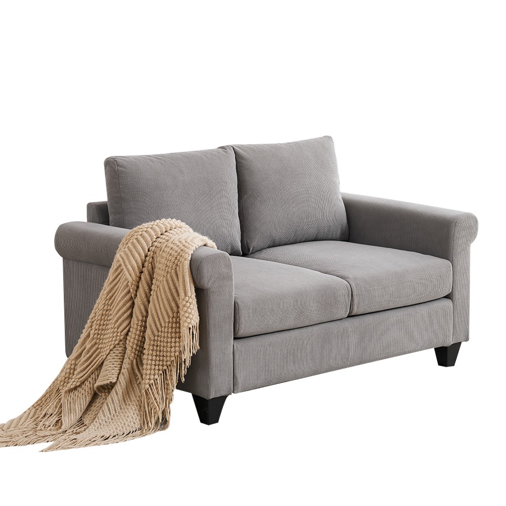 【国内出荷】ソファー 2人掛け 脚付き 肘付き ロータイプ コンパクト コーデュロイ生地 【国内出荷】ソファー 2人掛け 脚付き 肘付き ロータイプ コンパクト コーデュロイ生地