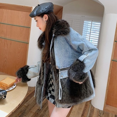 ブルゾン ジャケット秋冬 アウタ プードルファージャケットもこもこプードルボア風ふわふわファーコート4