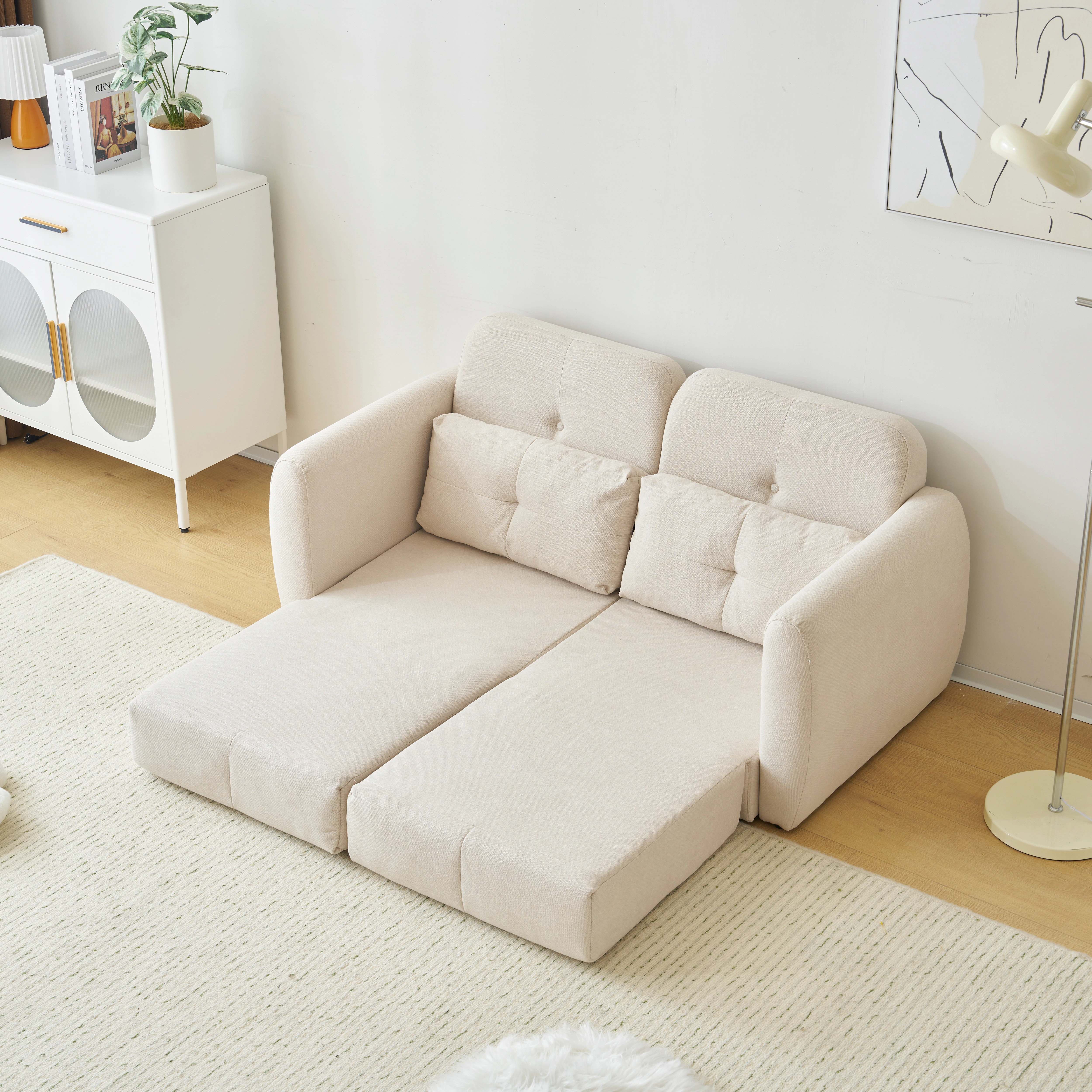 ソファベッド 3WAY 2人掛けベッド 寝たり座ったりできる折りたたみ床