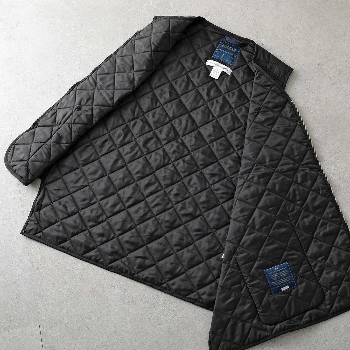 COMME des GARCONS SHIRTxLAVENHAM コムデギャルソンシャツ ベスト FN-V521-W24 メンズ レディース ダイヤモンドキルテ