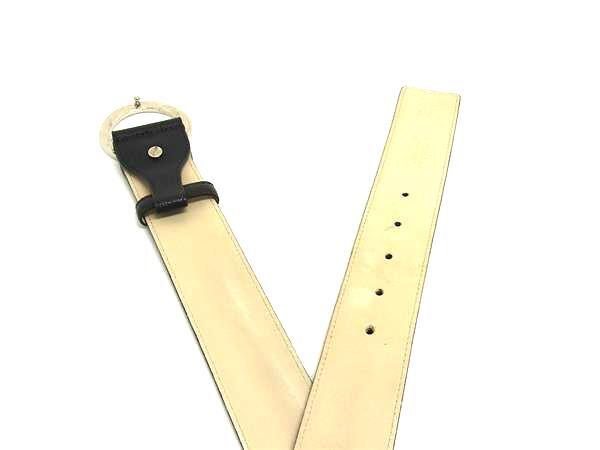 ブルガリ ベルト ブルガリブルガリ レザー 37890 ロゴ ラウンドバックル シルバー金具 ブラック ビジネスベルト ブランド カジュアル 高級 レザーベルト Belt【本物保証】