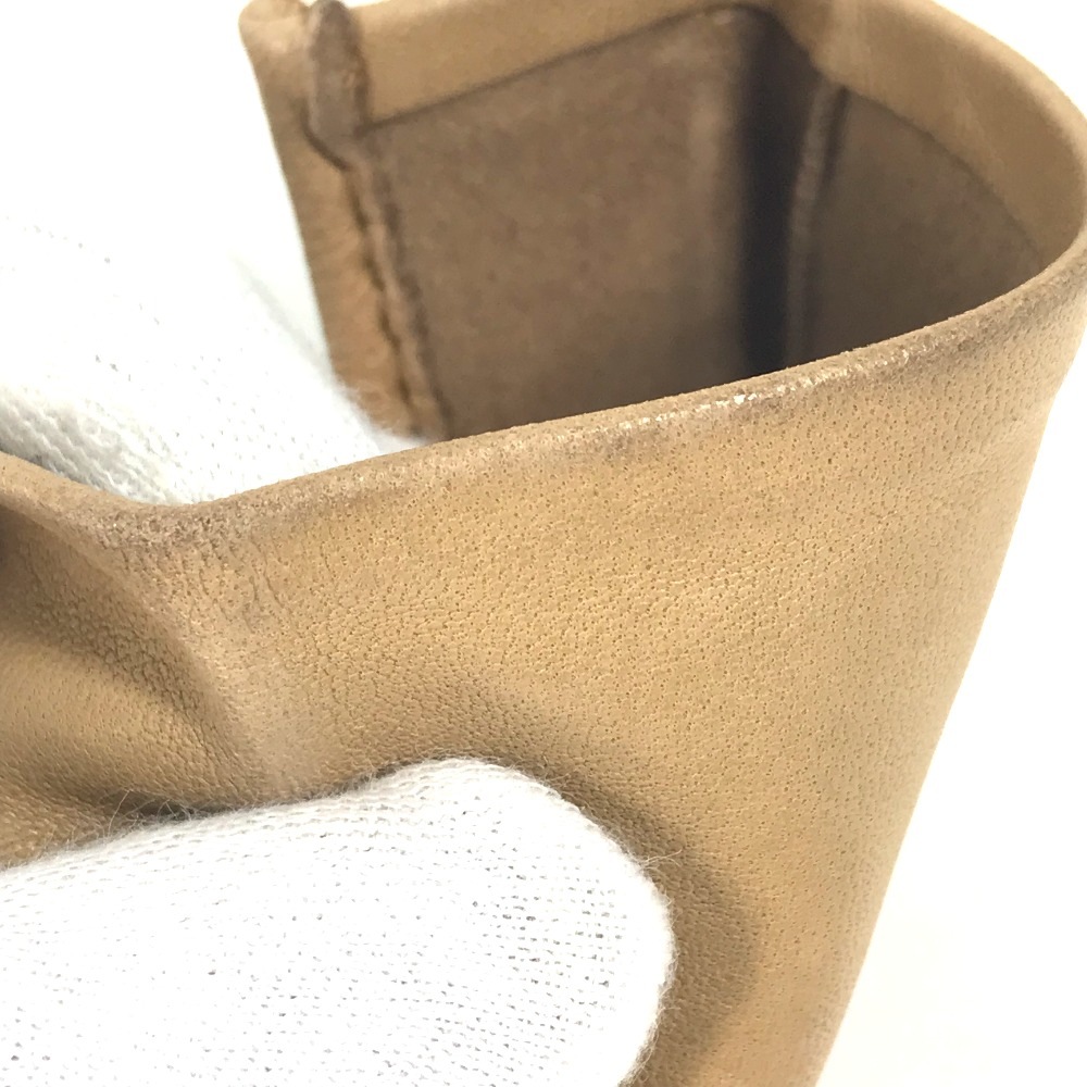 手袋 パンチングロゴ グローブ レザー ベージュ 手袋 パンチングロゴ グローブ レザー ベージュ
