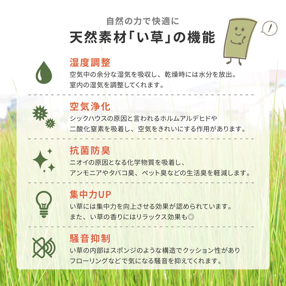 国産 い草 廊下敷き マット エルモード 約80×340cm 裏貼り 滑り止め加工 ロングマット 国産 い草 廊下敷き マット エルモード 約80×340cm 裏貼り 滑り止め加工 ロングマット