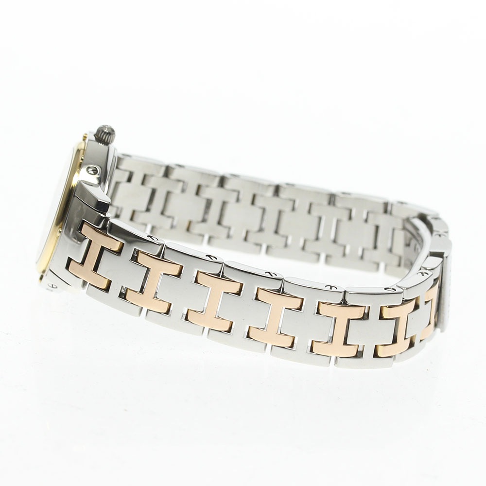 箱付き 良品【HERMES】エルメス クリッパー デイト CP1.221 クォーツ レディース【中古】