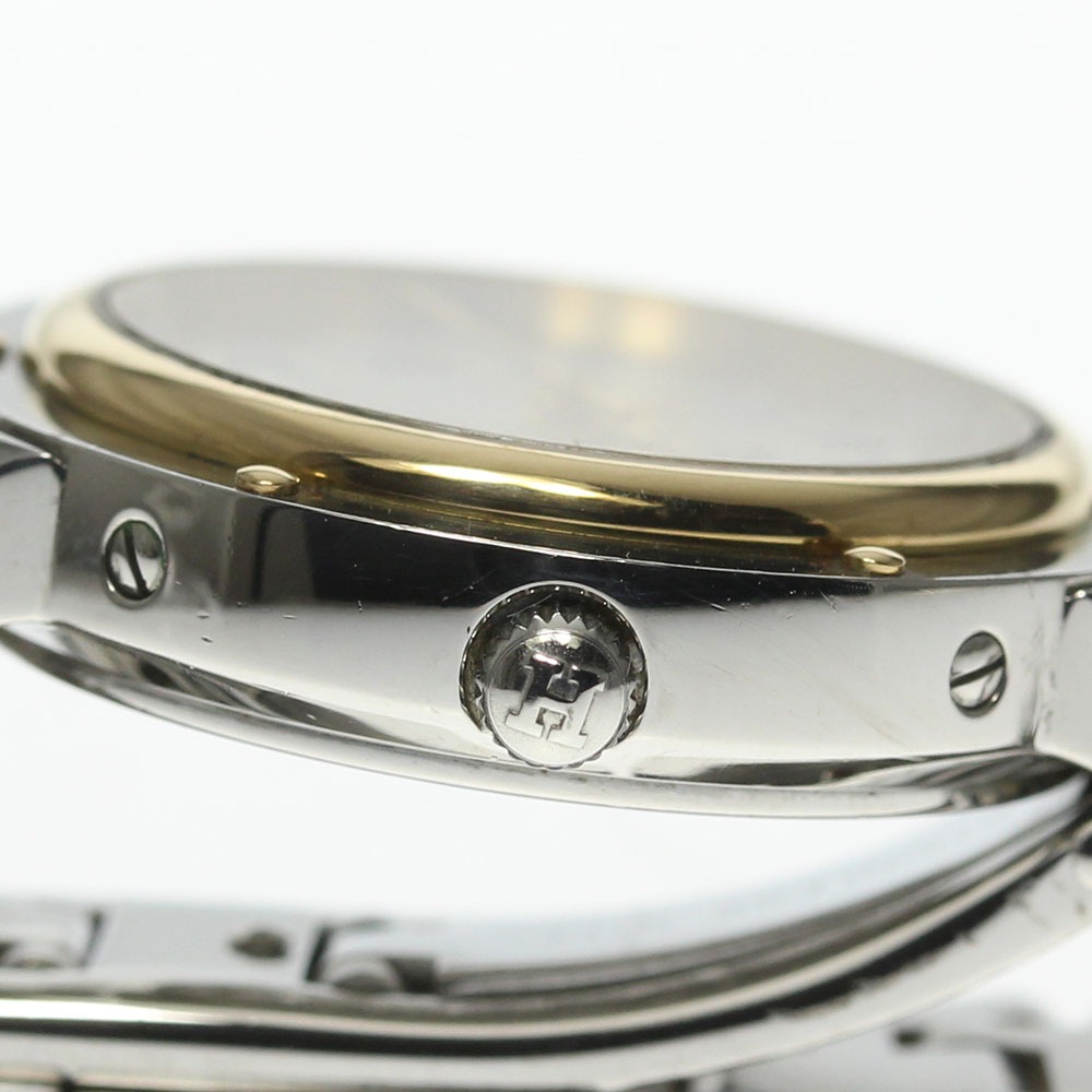 箱付き 良品【HERMES】エルメス クリッパー デイト CP1.221 クォーツ レディース【中古】