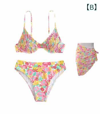 カジュアル 水着 ビキニ スイムウェア レディース 夏 海 プール リゾート レジャー お花柄 フラワー かわいい