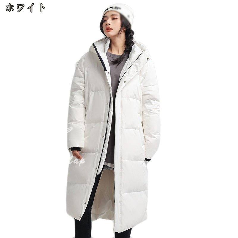 ダウン ダウンジャケット 「ELOOPS」ランダムステッチロングダウンコート レディース メンズ