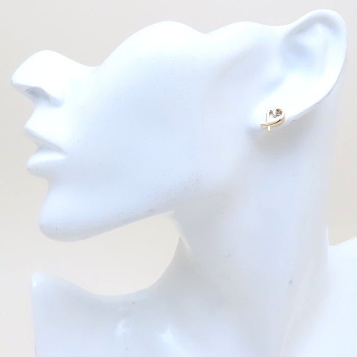 ラビングハート ピアス パロマピカソ K18YG イエローゴールド/294107【中古】 ラビングハート ピアス パロマピカソ K18YG イエローゴールド/294107【中古】