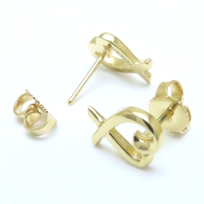 ラビングハート ピアス パロマピカソ K18YG イエローゴールド/294107【中古】 ラビングハート ピアス パロマピカソ K18YG イエローゴールド/294107【中古】