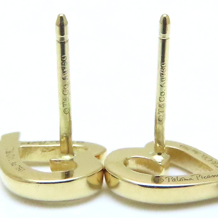 ラビングハート ピアス パロマピカソ K18YG イエローゴールド/294107【中古】 ラビングハート ピアス パロマピカソ K18YG イエローゴールド/294107【中古】
