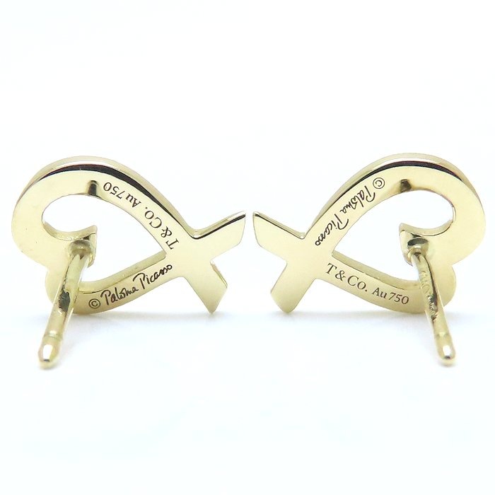 ラビングハート ピアス パロマピカソ K18YG イエローゴールド/294107【中古】 ラビングハート ピアス パロマピカソ K18YG イエローゴールド/294107【中古】