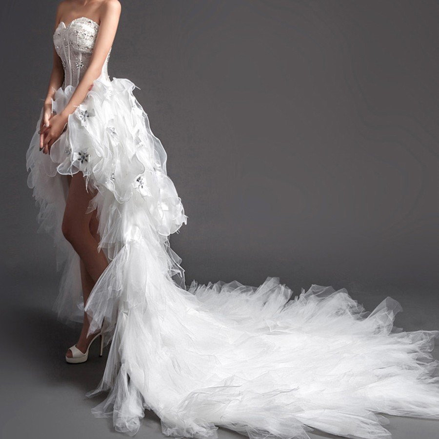 ウエディングドレス エンパイア 安い トレーンドレス 前ミニ ウェディングドレス 結婚式 二次会 ロ ウエディングドレス エンパイア 安い トレーンドレス 前ミニ ウェディングドレス 結婚式 二次会 ロ