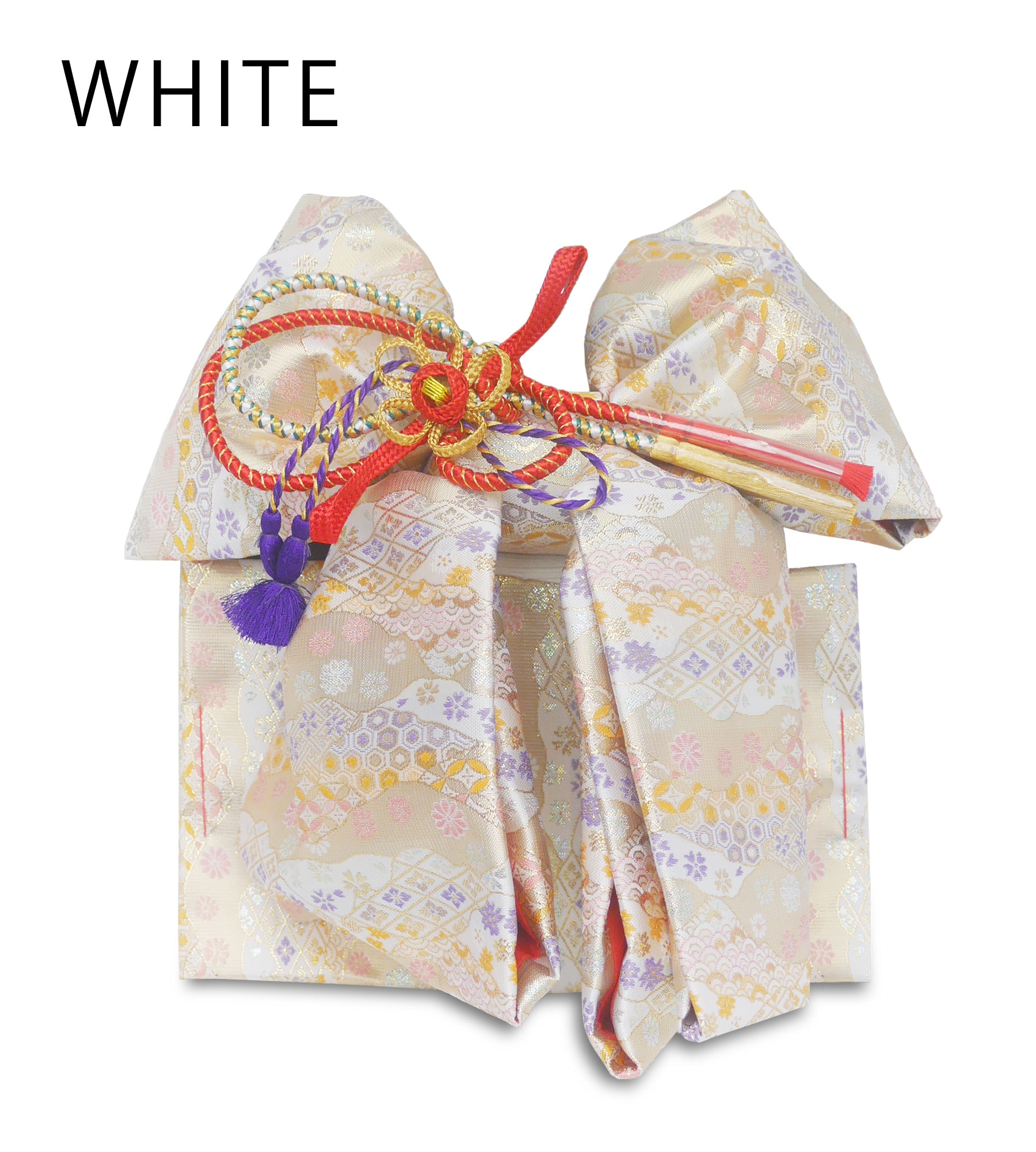 七五三 7歳 結び帯 四つ身用 高 級 作り帯 筥迫セット 8点セット 選べる6色 四ツ身 バッグ 草履 扇子 びら簪 帯〆 帯揚げ お守り ペアセット