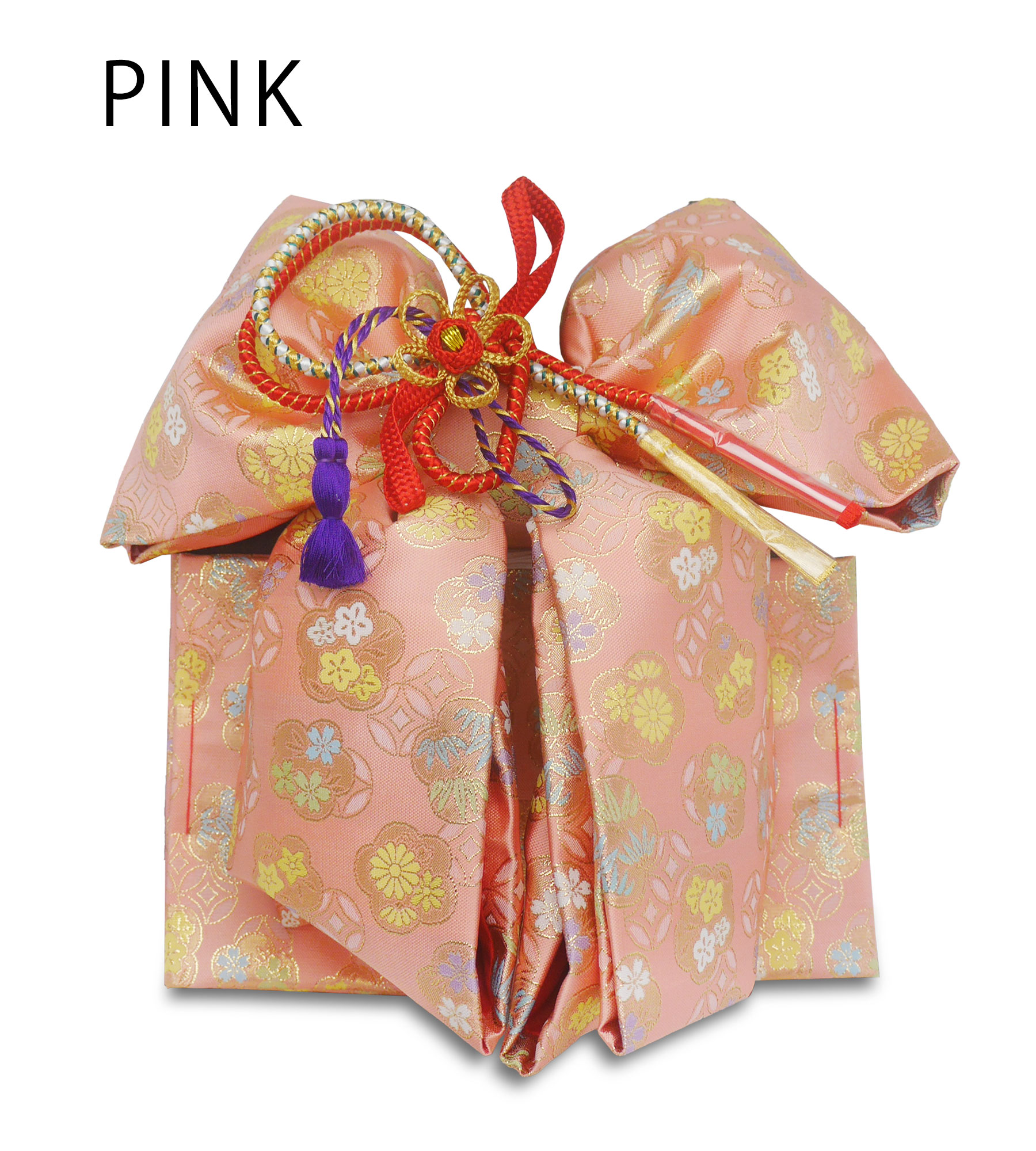 七五三 7歳 結び帯 四つ身用 高 級 作り帯 筥迫セット 8点セット 選べる6色 四ツ身 バッグ 草履 扇子 びら簪 帯〆 帯揚げ お守り ペアセット