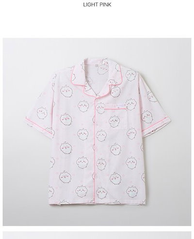 ちいかわ 半袖パジャマ ピンク 韓国限定(Sサイズ) ちいかわ 半袖パジャマ ピンク 韓国限定(Sサイズ)