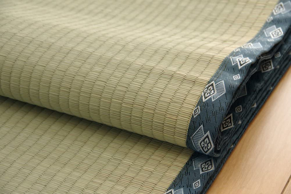 い草 カーペット 国産 上敷き 双目織 ほほえみ 三六間 中京間 2畳 約182x182cm マット い草マット い草カーペット い草上敷き 絨毯 畳カバー 中京 正方形 畳める コンパクト