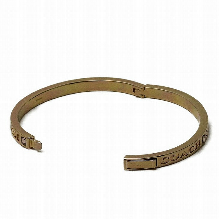 ブレスレット バングル ロゴ ラインストーン 91410GLD