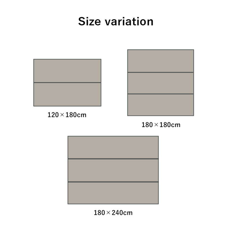 ラグマット カーペット おしゃれ 夏用 い草ラグ 180x180cm グラデーション ダイヤ柄 滑り止め付き