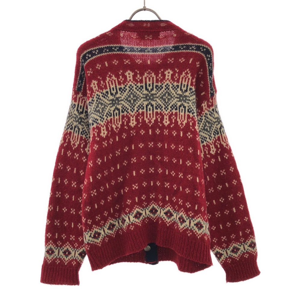 80s USA製 ウールブレンド ヴィンテージ ノルディック柄 長袖