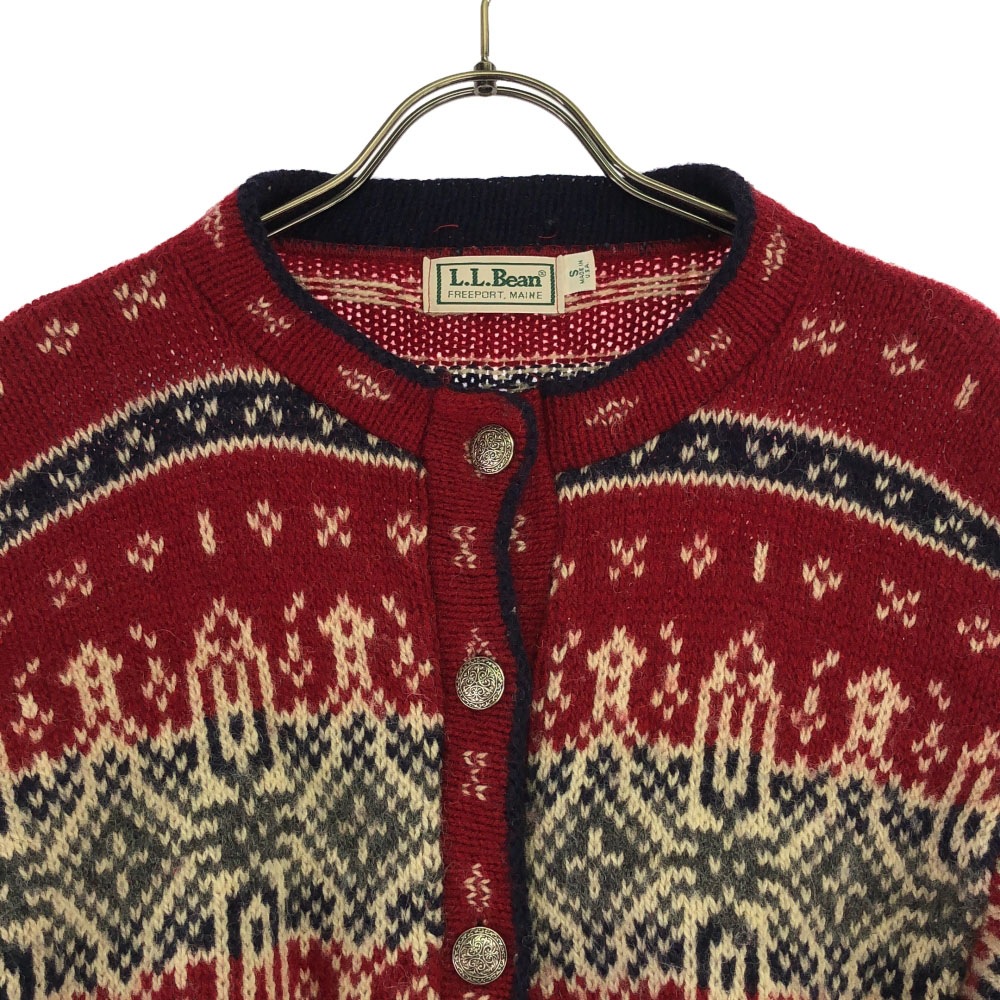 80s USA製 ウールブレンド ヴィンテージ ノルディック柄 長袖