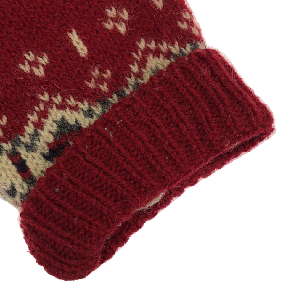 80s USA製 ウールブレンド ヴィンテージ ノルディック柄 長袖