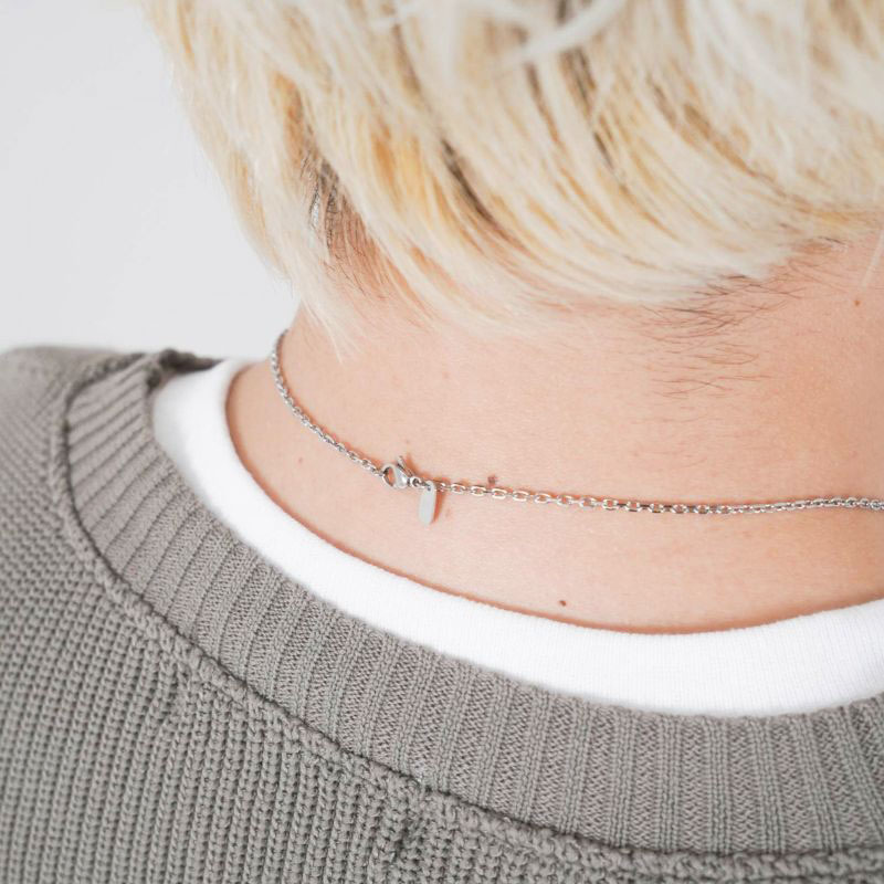 トライ ネックレス ロゴプレート サージカルステンレス シルバー メンズ ブランド 彼氏 プレゼント トライ ネックレス ロゴプレート サージカルステンレス シルバー メンズ ブランド 彼氏 プレゼント