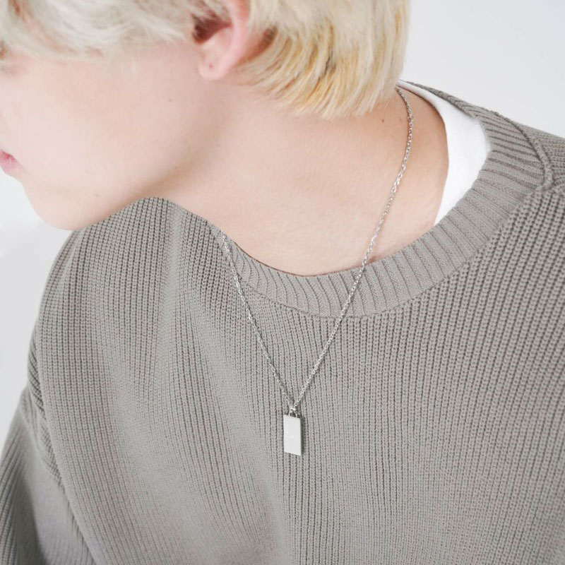 トライ ネックレス ロゴプレート サージカルステンレス シルバー メンズ ブランド 彼氏 プレゼント トライ ネックレス ロゴプレート サージカルステンレス シルバー メンズ ブランド 彼氏 プレゼント