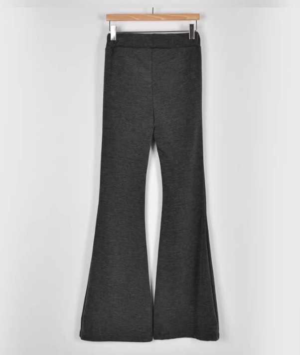 レディース パンツ ボトムス ロングパンツ フレアパンツ ストレッチパンツ ブーツカットパンツ ロング マキシ 丈長 フルレングス セミフレア スリム 細身 スリムフィット ハイウエスト ウエストゴム