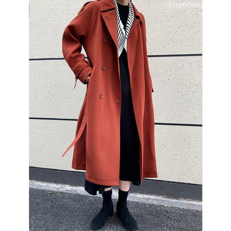 人気沸騰新柄追加 トレンチコート レディース 秋服 春 ロング Aライン ベルト付き オシャレ 着痩せ アウター 韓国風 通勤 スプリング チェスターコート