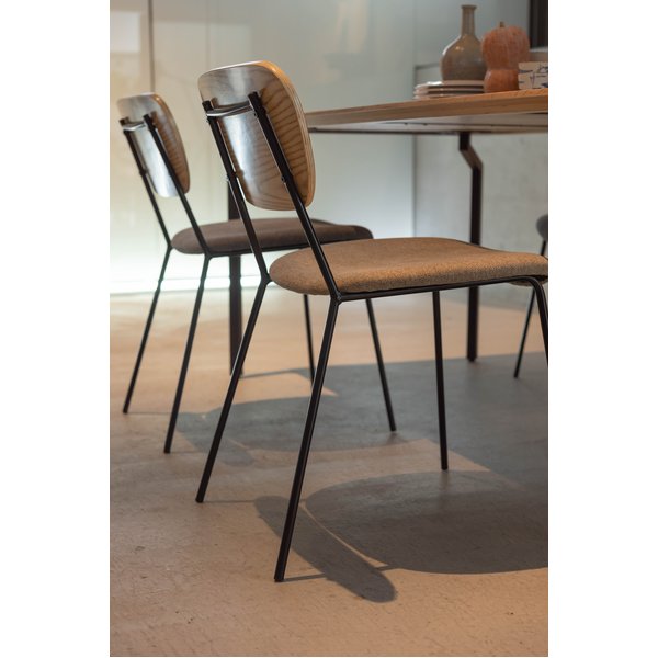 チェア グレー×ナチュラル(ウッド)(約W48×D55×H75×SH46cm) 完成品 チェア グレー×ナチュラル(ウッド)(約W48×D55×H75×SH46cm) 完成品