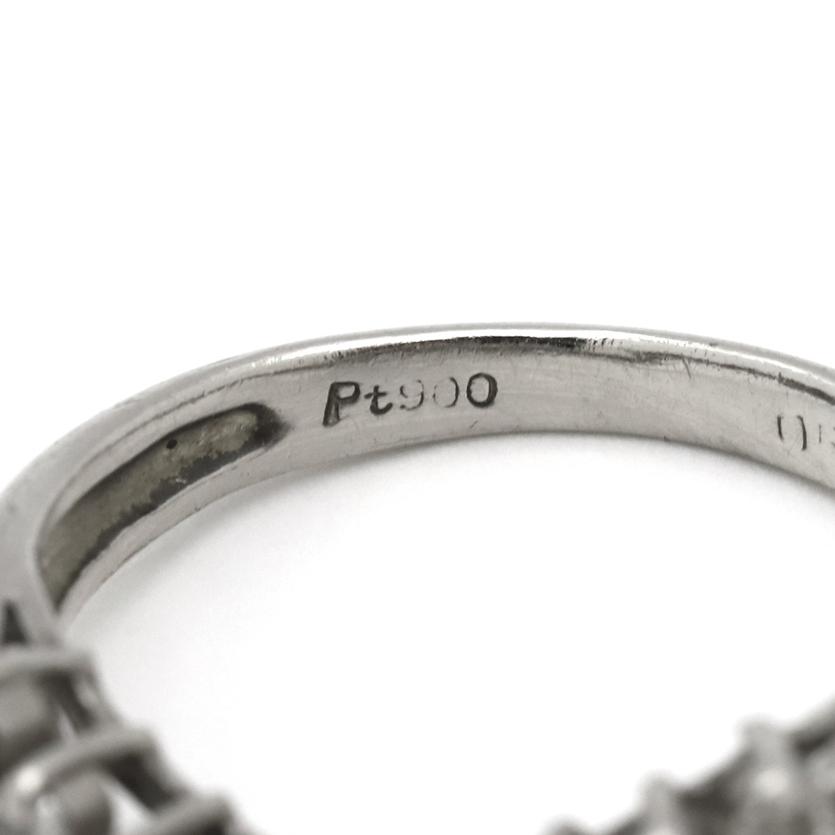 リング 指輪 ダイヤリング Pt900 ダイヤモンド プラチナシルバー V字 Vライン 8号【中古】 リング 指輪 ダイヤリング Pt900 ダイヤモンド プラチナシルバー V字 Vライン 8号【中古】