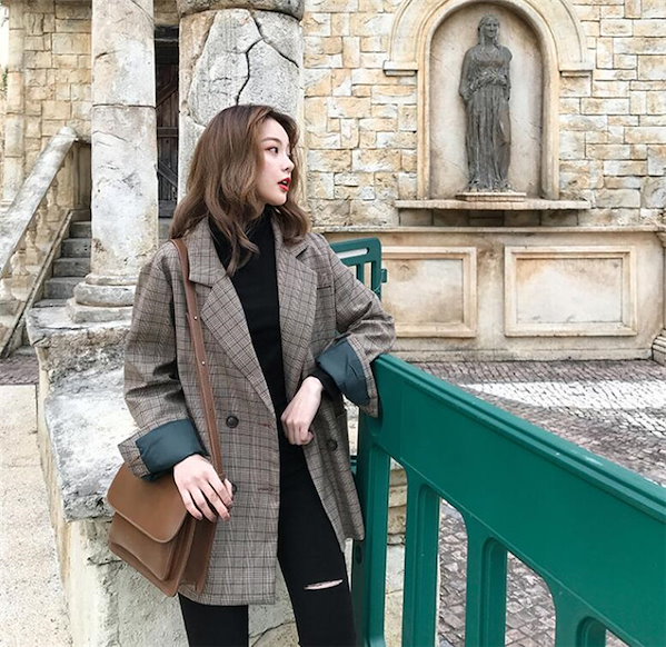 チェスターコート レディース 秋冬 40代 ノーカラーコート チェック柄