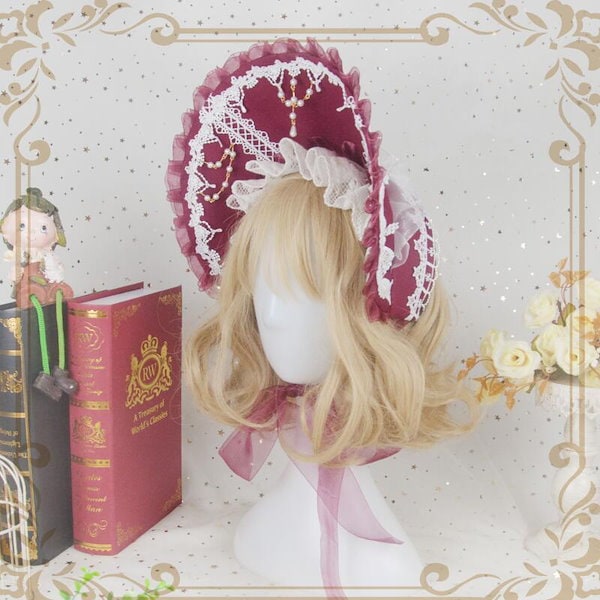 Qoo10] ロリィタ ボンネット 帽子 ヘッドドレス