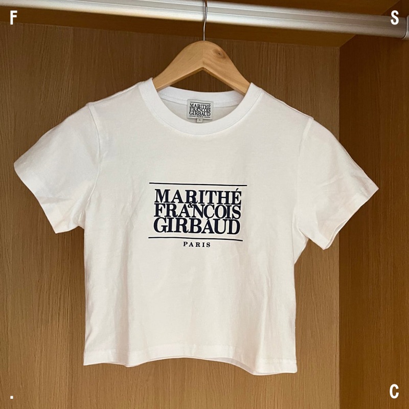 MARITHE FRANCOIS GIRBAUD W CLASSIC LOGO CROP TEE 8色 / クロップTシャツ/ 半袖/ 半袖Tシャツ/ 韓国人気ブランド