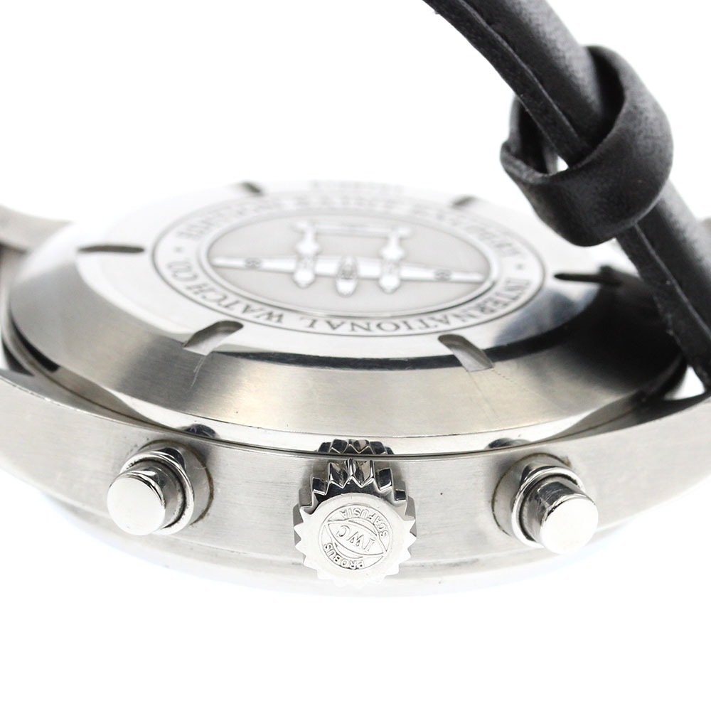 IWC IWC SCHAFFHAUSEN IW387806 パイロットウォッチ アントワーヌ・ド・サンテグジュペリ クロノグラフ 自動巻き メンズ _845652【中古】 mulan778.net