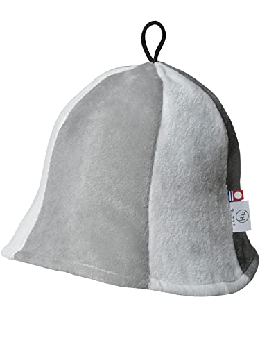 色：ホワイト/グレー [今治サウナ] サウナハット 今治タオル サウナキャップ サウナグッズ メンズ