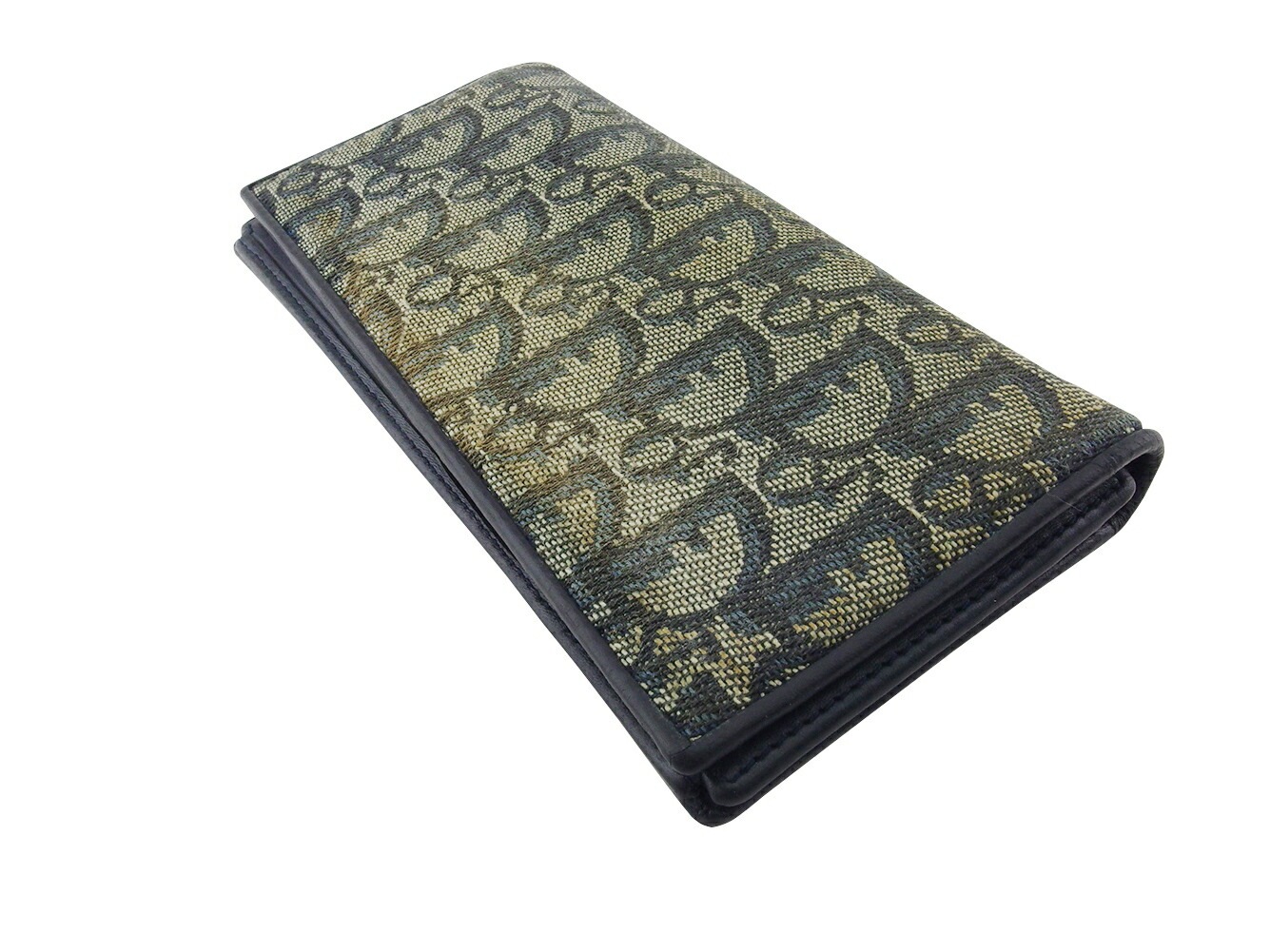 ディオール 長財布 ファスナー付き 財布 レディース メンズ トロッター Dior 中古