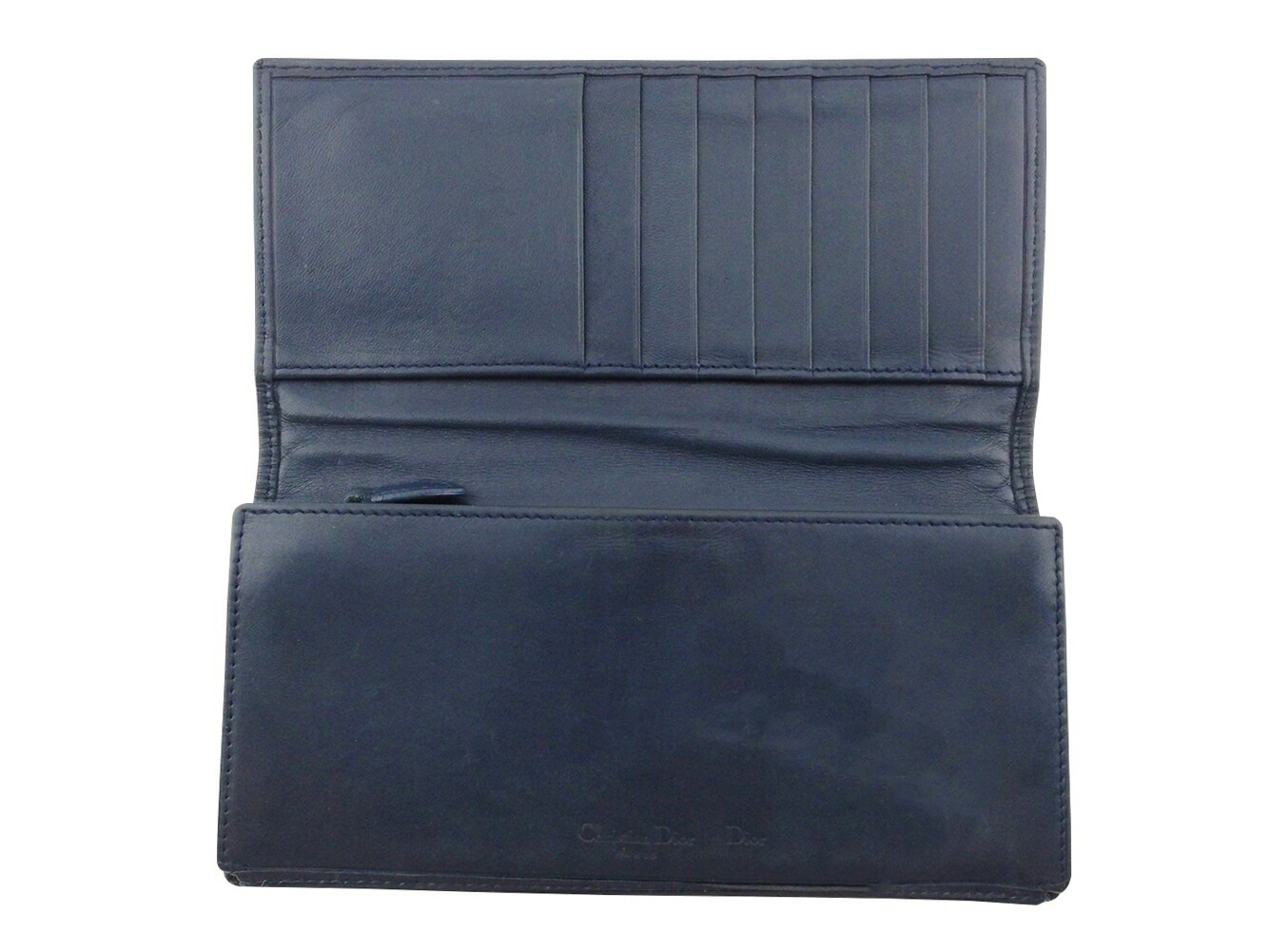 ディオール 長財布 ファスナー付き 財布 レディース メンズ トロッター Dior 中古