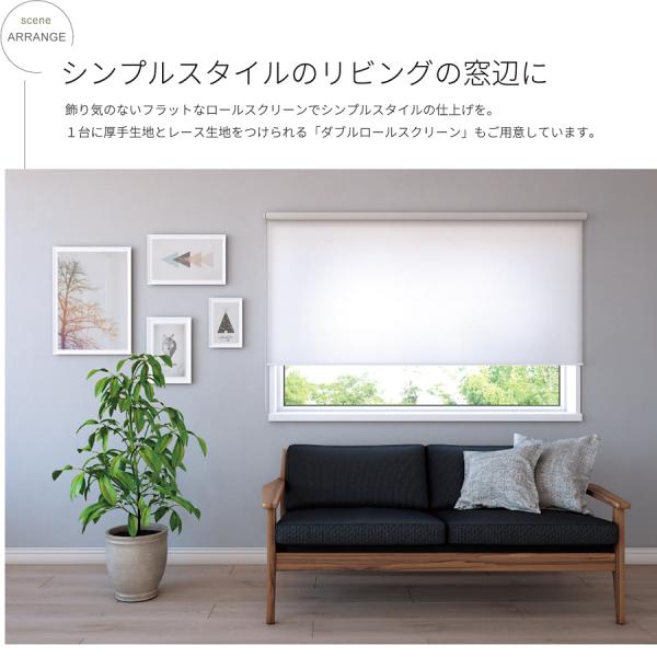 ロールスクリーン オーダー サイズ W41-60×H181-200cm タチカワ ブラインド グループ 立川機工 厚手 洗える ウォッシャブル 生地 間仕切り 階段