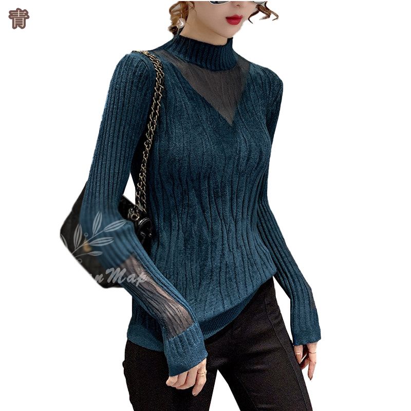 ニット タートル セーター 春 秋 レディース オシャレ 体型カバー セクシー ファッション ストレッチセーター タートルネック レース 可愛い 無地 秋冬服 ニット タートル セーター 春 秋 レディース オシャレ 体型