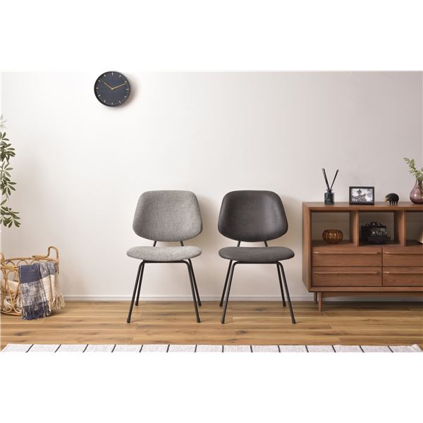 ダイニングチェア 食卓椅子 約幅50cm ブラック スチール 完成品 ダイニングチェア 食卓椅子 約幅50cm ブラック スチール 完成品