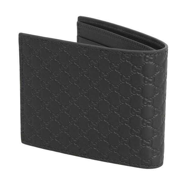 グッチ 財布 メンズ 二つ折り財布 アウトレット マイクログッチシマレザー ブラック O MWL 260987BMJ1N1000 GUCCI グッチ 財布 メンズ 二つ折り財布 アウトレット マイクログッチシマレザー ブラック O MWL 260987BMJ1N1000 GUCCI