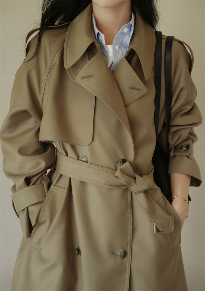 トレンチコート ロング スプリングコート アウター チェスターコート レディース ロング ロングコート トレンチ スプリング ミモレ丈 裏地 ポケット ミセス 高級感 上品 春物 通勤 デート 服装