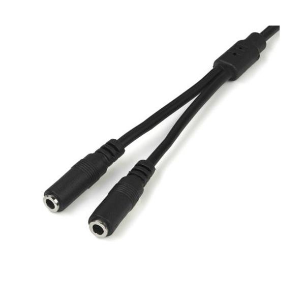 （まとめ） StarTech.com スリム ステレオミニ端子オーディオスプリッター分配ケーブル MUY1MFFS 1本 [x5セット]