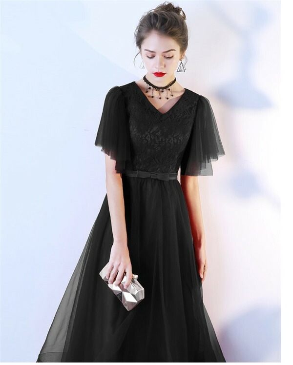 【期間特典】ロングドレス 演奏会 黒 ドレス フォーマル ドレス ナイトドレス ロングドレス 大人 ピアノ 発表会 結婚式 母親 ドレス 袖あり 大きいサイズ マキシ丈 ブラック パーティードレス