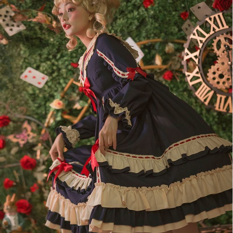 新作長袖ワンピース ロリータ セクシーかわいいコスプレハロウィン衣装 成人式女性ミ制服 パーティードレスJkセット ふわふわ プリンセスドレスロールプレイングロリ ータロリータクラ風お嬢様