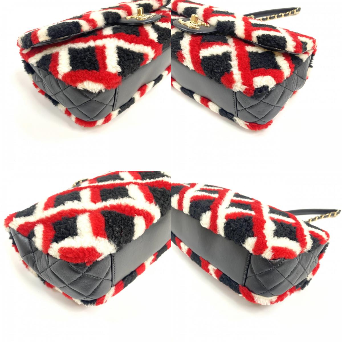 美品 シャネル CHANEL レディース シングルフラップ チェーン ショルダーバッグ ムートン 23番【中古】 美品 シャネル CHANEL レディース シングルフラップ チェーン ショルダーバッグ ムートン 23番【中古】