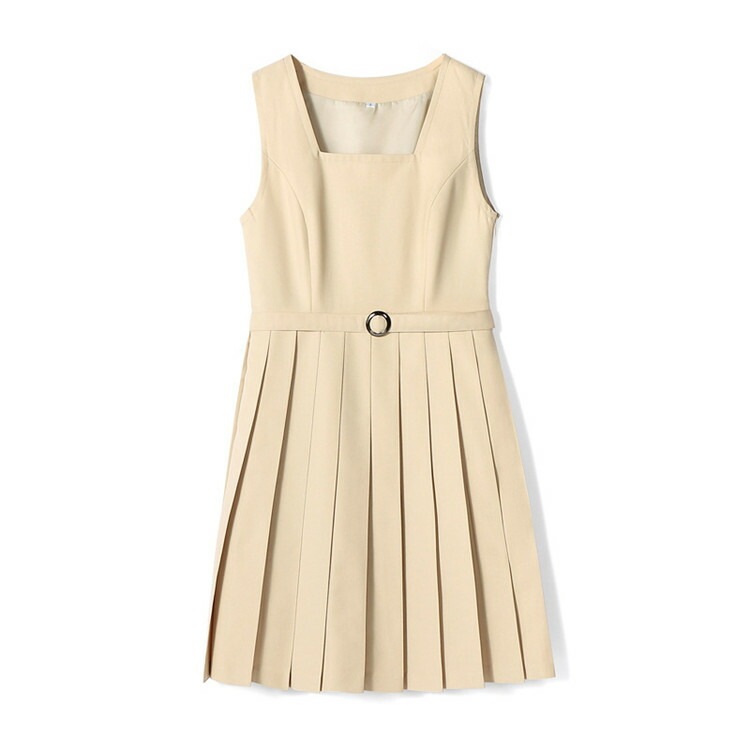 スクールスカート ジャンパースカート レディース 制服 重ね着 サロペット プリーツスカート 膝丈 高校生 女子高生 JK 中学生 女子中学生 ガールズ 女の子 学生服 学生制服 春 夏 秋