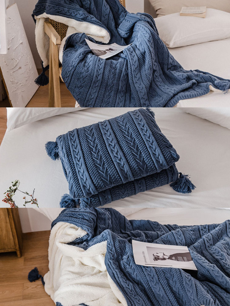 特別価格ブランケット 毛布 ニット ボア付き 厚手 フリンジ 厚手 おしゃれ 寝具 ケーブル編み ベットカバー ソファー用インテリア 膝掛け 特別価格ブランケット 毛布 ニット ボア付き 厚手 フリンジ 厚手 おしゃれ 寝具 ケーブル編み ベットカバー ソファー用インテリア 膝掛け